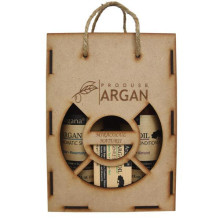 Set cadou rustic argan cutie lemn