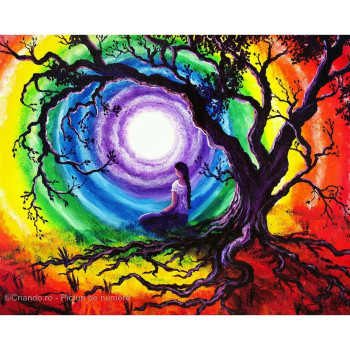 Pictură pe numere Spiritualitate 60x75 cm