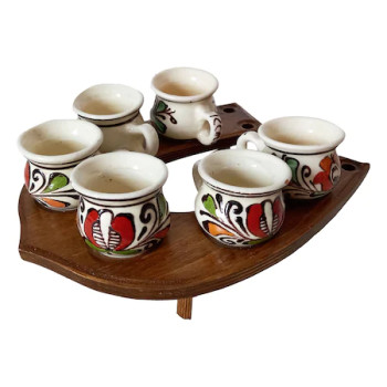 Set 6 ceșcuțe Ceramică Tradiționale