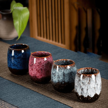 Set cani ceramice stil japonez, forma de ou